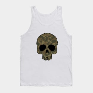 Dark camouflage skull Tank Top